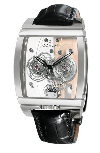 Review Copy Corum Golden Bridge Golden Tourbillon Panoramique Grey Sapphire Watch 382.850.59/0F01 0000
